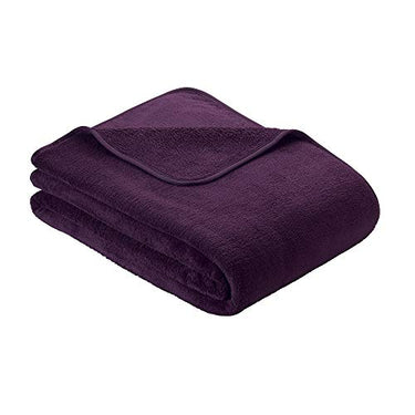 s.Oliver Wellsoft Kuscheldecke 150x200 cm – Super Flauschige Mikrofaser Decke dunkel violett, hochwertiger Polyesterflausch im Sale